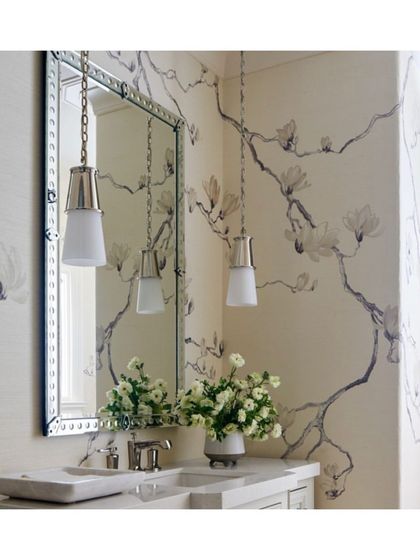 Home Stories - Bespoke Fabric & Wallpaper Design Powder Room Perfection photo 10