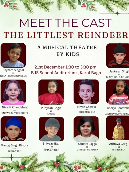 Meet the talented cast of 'The Littlest Reindeer'. I'm so excited to see these young stars bring their characters to life in our musical theatre show.
