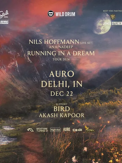 The poster for the "Running in a Dream" tour with Nils Hoffmann. Opening for him at my home turf, Auro, was a dream come true and a highlight of the year.