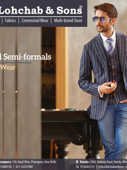 Explore cool semi-formals with our club wear range. This outfit shows how a pinstripe blazer and waistcoat can be paired with jeans for a smart-casual look that is both relaxed and put-together.