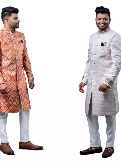 Designer Trends - Ethnic & Occasion Wear Rental Coordinated Couple Outfits photo 14