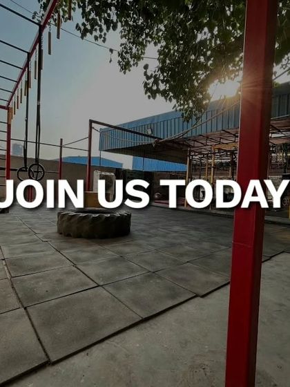 The sun rises on another day of training at our open-air facility. Our setup includes monkey bars, tires, and plenty of space for you to move, lift, and grow. Join us today.