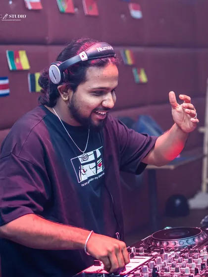 These shots capture me in my element, from different angles and at various events. Each one is a glimpse into my life as a music maker, focused on the craft and connecting with the crowd.