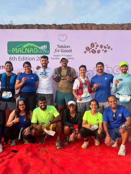 The reward for all the hard work. Our team proudly showing off their finisher medals after an incredible performance at the Malnad Ultra. We train for these moments and celebrate them as a family.