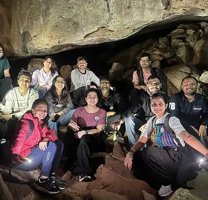 This isn't your average hike. On our Anthargange night trek, we explore a network of volcanic rock caves, navigating tight spots with only our torchlights to guide the way. It's an adventure unlike any other.