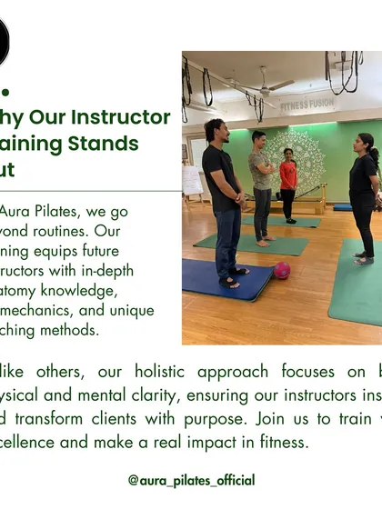 My instructor training is different. I go beyond basic routines to give you a deep understanding of anatomy and biomechanics. The goal is to build both physical skill and mental clarity, so you can leave here ready to inspire and make a real impact as a Pilates professional.