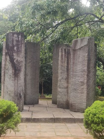 The memorial for the poet Kuvempu at Kavishaila.