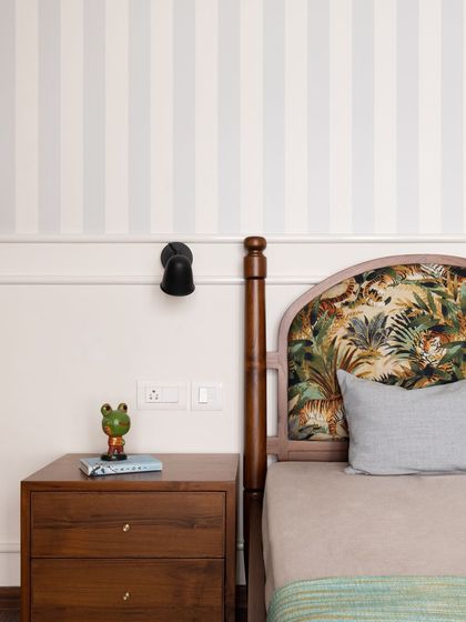 A collection of pieces from various other home projects. This includes the Avani sofa, Kaira four-poster bed, custom single beds for a kid's room, and the Madhu dining chairs, demonstrating our versatility across different styles and client requirements.