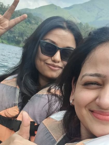 A happy selfie during a boat ride in Wayanad. These are the moments of friendship and fun we cherish.