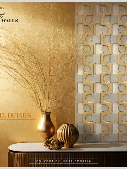 'Pastel Details', a concept by Hiral Jobalia Studio. Crafted to exhibit intricate details within contemporary designs, the earthy tones and geometric patterns seamlessly complement any modern space.