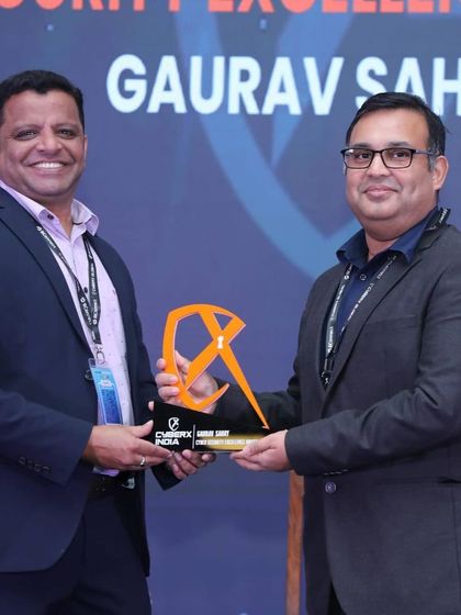 Our Practice Head, Gaurav Sahay, receives the Cybersecurity Excellence Award 2024 from CyberX India. This award acknowledges his significant contributions to the field of cyber law.