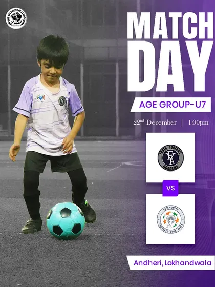 Our youngest competitors, the U7s, are ready for their match day in the SFL Football League in Andheri.