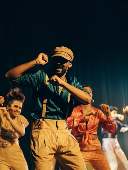 The joy of funk music is evident on the faces of our performers in this vibrant, 70s-themed piece.