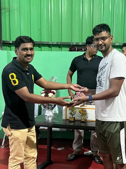 Another winner from our academy's singles league prize distribution. I manage all event logistics, including sourcing trophies and medals, to create a complete and professional tournament experience from start to finish.