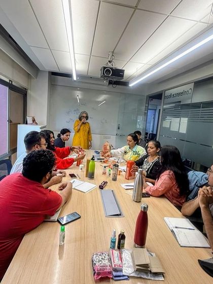 Even our breaks are filled with energy and continued discussion. This is the 'Hamlet' batch, a group of writers committed to learning, unlearning, and unlocking their creative consciousness together.