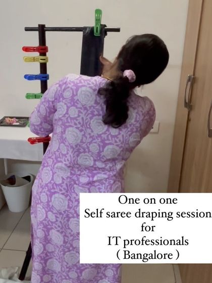 Shikha Agarwal - Personal Saree Draping Classes My Bangalore Studio Sessions photo 29