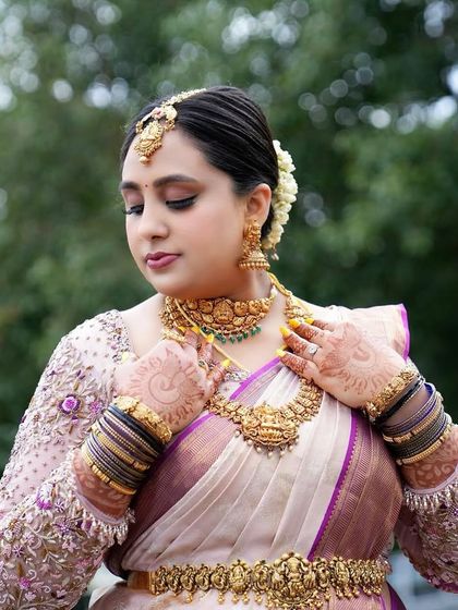 Anthariya by Nidhi Gowda - Custom Bridal & Occasion Wear Grand Bridal Sarees & Muhurtham Wear photo 40