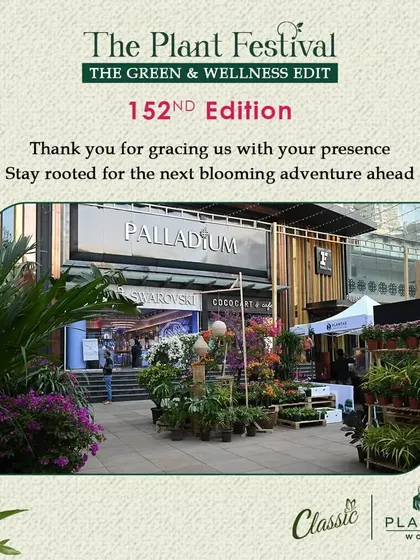 Our pop-up at the Palladium mall, filled with a vibrant array of plants for the festival. We are grateful for the amazing turnout and the enthusiasm of Mumbai's plant community.