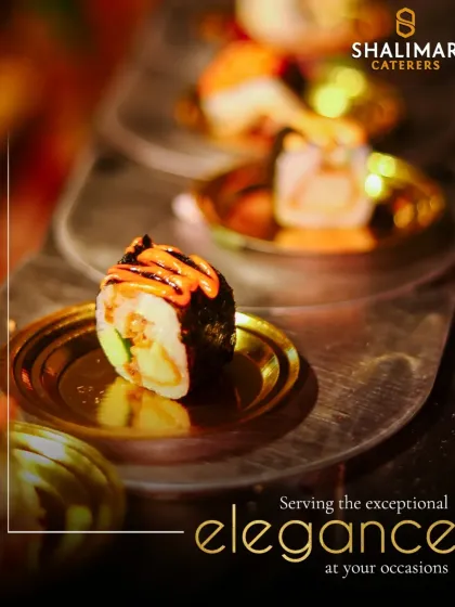 Serving exceptional elegance at your occasions. Our chefs expertly prepare authentic Japanese sushi, a perfect light and refined option for corporate gatherings.
