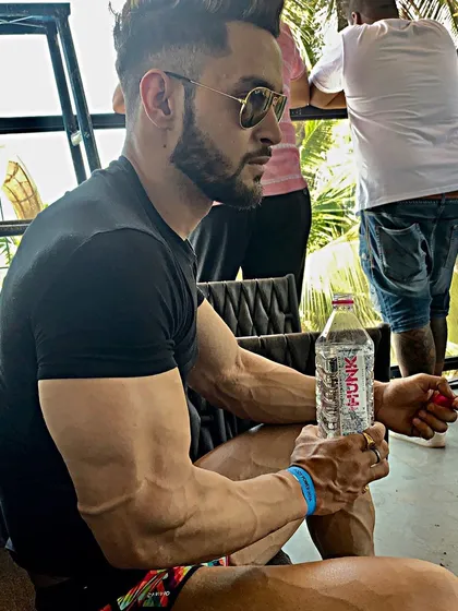 A dream becomes reality through sweat and determination. Taking a moment to hydrate. Proper nutrition and hydration are just as important as the training itself.