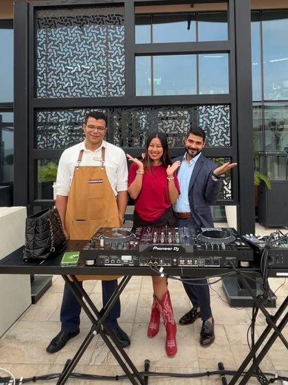 Celebrating a great run with the chef and F&B Director. Teamwork makes the dream work.