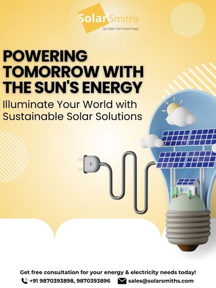 I am powering tomorrow with the sun's energy. My sustainable solar solutions are designed to illuminate your world.