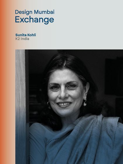 Featuring Sunita Kohli of K2 India, a distinguished speaker at the Design Mumbai Exchange. I ensure our community is aware of the incredible lineup of talent and expertise at the festival.