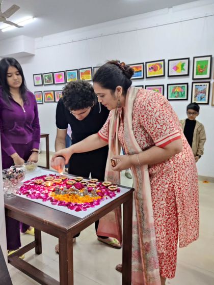 More heartwarming moments from our studio's lighting ceremony, celebrating new beginnings with our wonderful community.