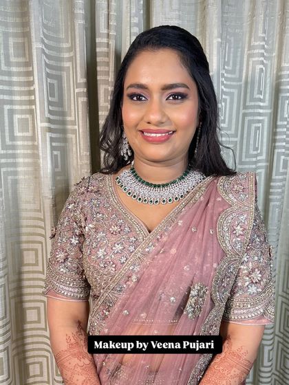 Veena Pujari - Bridal Makeup and Hairstyling Glamorous Reception Styles photo 13