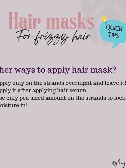 **Here are a few other ways to use a hair mask.** You can apply it overnight on the strands for deep conditioning, use it after a hair serum, or apply a pea-sized amount on dry hair to lock in moisture.