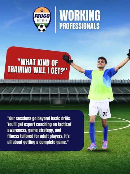 Our sessions go beyond basic drills. You'll get expert coaching on tactical awareness, game strategy, and fitness tailored for adult players. It's all about developing a complete and well-rounded game.