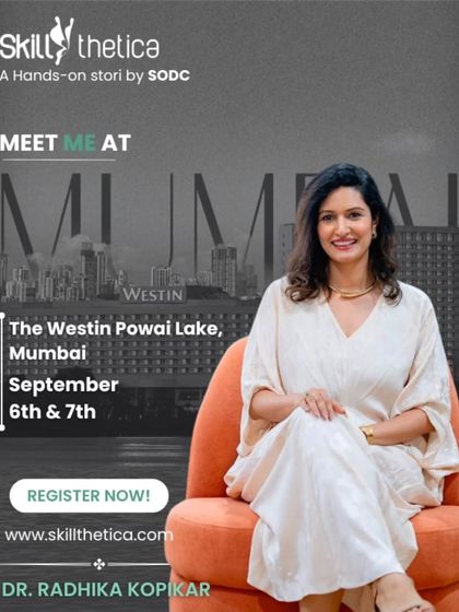 This poster announced my session at the Skillthetica hands-on boot camp in Mumbai. I am passionate about empowering the next generation of dermatologists with practical skills and transformative insights.