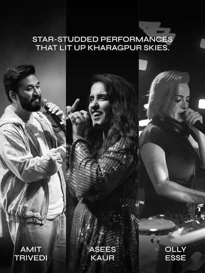 The star-studded lineup for Spring Fest '25, featuring Amit Trivedi, Asees Kaur, and Olly Esse.