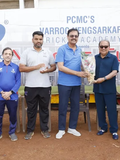 Welcoming our chief guest, Mr. Arun Khanna, to the prize distribution ceremony.