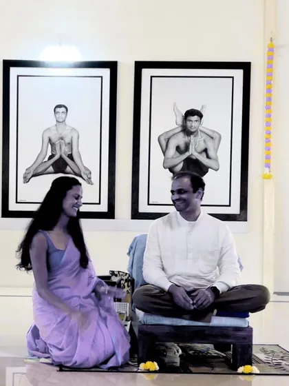 "The seat is empty, but the presence remains. Forever in practice." A moment of reflection on Guru Purnima, honoring the profound impact of my teacher, Sharath Ji.
