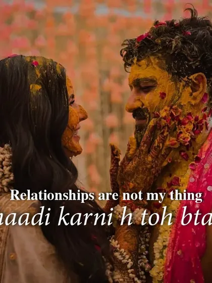 For those who are serious about marriage, we provide the platform to meet like-minded individuals. This playful image from a Haldi ceremony captures the fun and commitment of starting a life together.