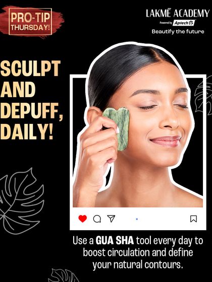 A simple tool like a Gua Sha can do wonders, but only if you know the right technique. We teach our students to use tools like these to boost circulation, define contours, and promote lymphatic drainage as part of a daily skincare ritual.