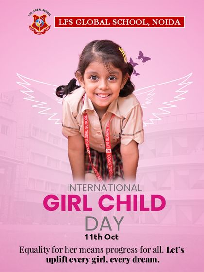 We celebrate International Girl Child Day with the message that equality for her means progress for all. Let's uplift every girl and every dream.
