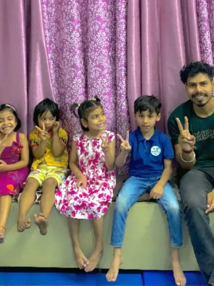 These happy faces say it all. We believe in creating a nurturing community where children feel safe and supported by our therapists and their peers, making every day a chance to grow together.