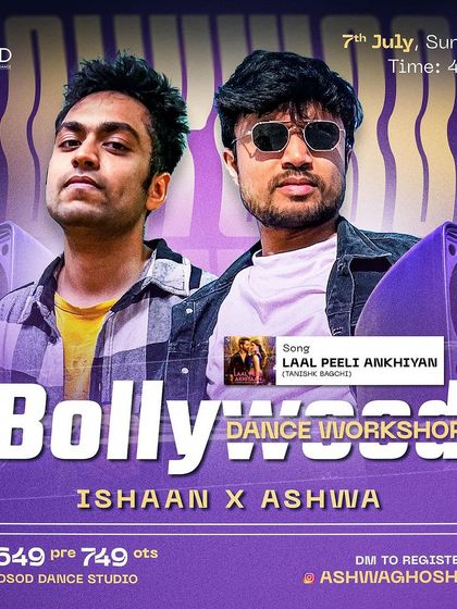 'Laal Peeli Akhiyaan' workshop poster for DSOD, Ramamurthy Nagar.