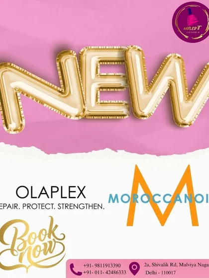 I am excited to offer two of the best names in hair repair: Olaplex and Moroccan Oil. Olaplex works on a molecular level to repair broken bonds, while Moroccan Oil provides intense nourishment and shine. These are perfect for protecting and strengthening your hair.