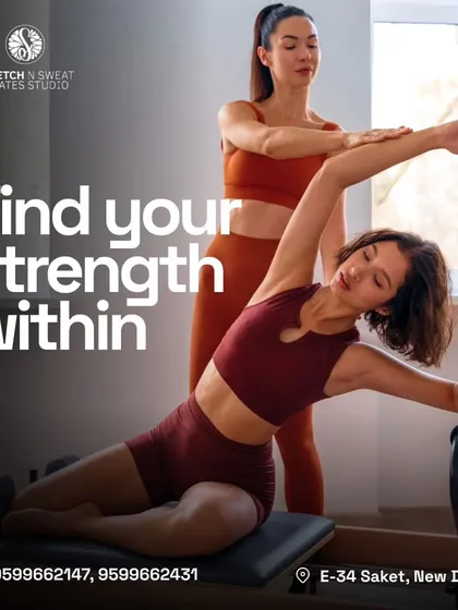 Pilates is all about finding your strength within. This graphic encourages you to begin your journey to a stronger body and mind.