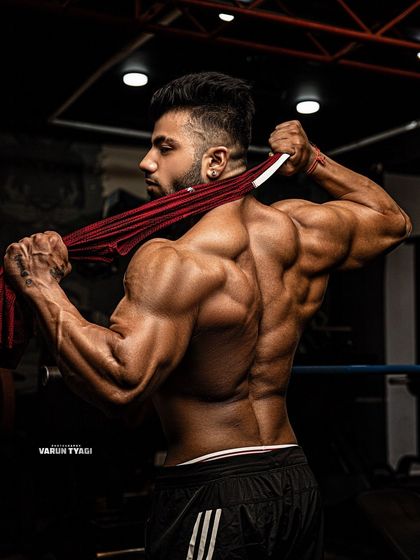 A body is made one decision at a time. This shot captures the muscularity and definition in my back and arms.