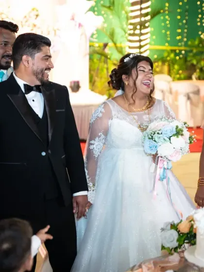 The cake-cutting ceremony is a sweet moment, and I love capturing the genuine smiles and interactions between the couple and their family.