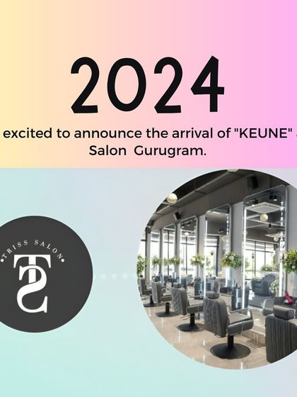 An image of our clean and modern salon interior, used to announce our partnership with Keune hair products. I am committed to using high-quality, professional brands in all my services.