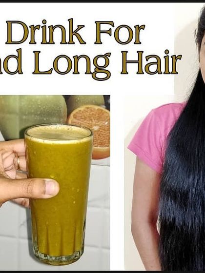 My secret drink for thick and long hair. This healthy juice is packed with nutrients for both your hair and skin.