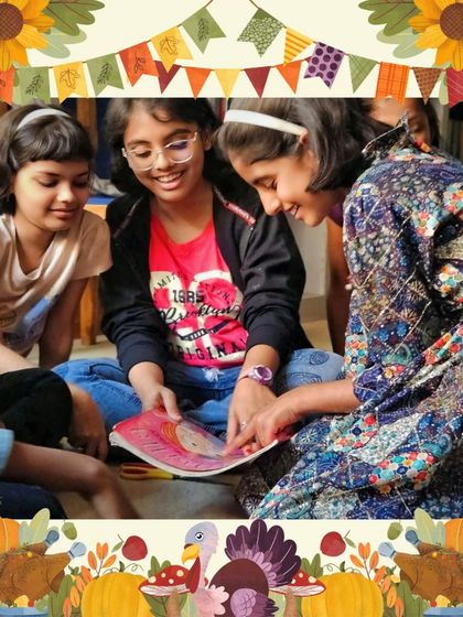 Happy Thanksgiving from our family to yours. We are filled with gratitude for the kindness and support you've shown our mission. This photo from our Lotus library captures the spirit of connection we cherish.