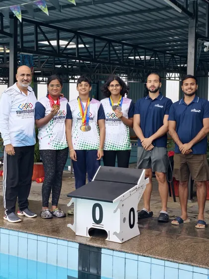Success is a team effort. We celebrate the victories of our swimmers alongside the dedicated coaches who guide them every step of the way, fostering a strong sense of community and shared achievement at Team Swimsquare.