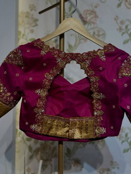 Chaithu Gowda - Custom Designer Ethnic Wear Custom Embroidered Blouses photo 92