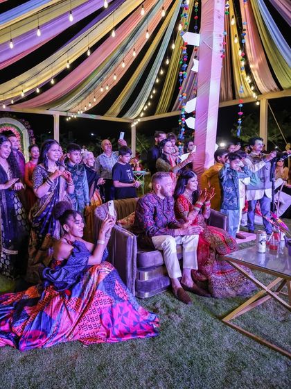 Crimson and Cherry - Full-Service Wedding Planning & Execution Vibrant Sangeet & Mehendi Nights photo 39